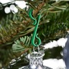 Pack of 60 Christmas Baubles Hooks Green Vintage Hanger Christmas