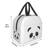 Hulnulnu Panda Kawaii Lunch Bag, Waterproof, Reusable, Durable, Stylish, Aluminum
