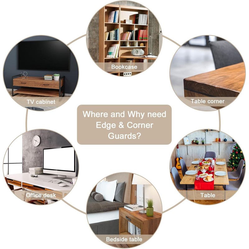 Table Corner Protectors, 10 Pack Foam Corner Cushion Protector, Edge