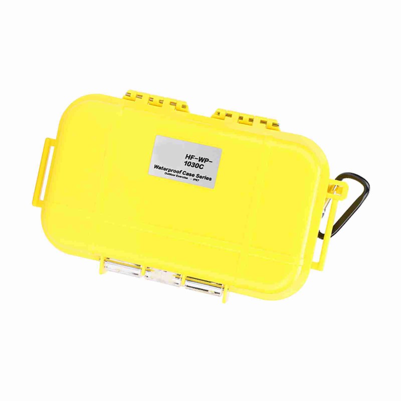 Outdoor Survival Shockproof Waterproof Storage Case Airtight Carry Box Container(Yellow)