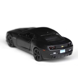 Tianmei 1:32 Scale Supercar Styling Alloy Die-Cast Car Model Collection Decoration Ornaments, Kids Play Vehicle Toys with Pull Back Action and Open Doors (Camaro - Black)