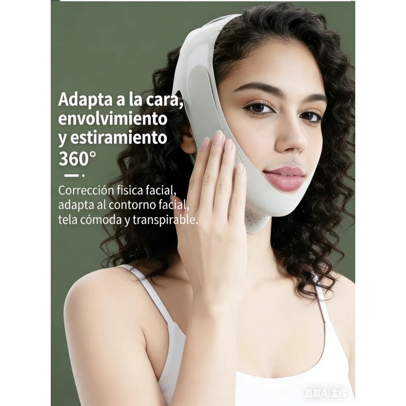 2 Mentonera Faja Forma V Oferta Reduce Arruga Papada Cachete