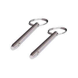 Albedel 2 pcs Quick Release Pins 5/16"(8mm) Diameter 316 Stainless Steel Usable Length: 2-1/4"(57mm) Total Length 3.15"(80mm) for Bimini Top Marine Hardware