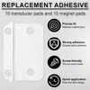 BOXOB 50 Pairs Alarm Sensor Adhesive Strips, Durable Pre-Cut Double