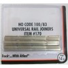 Code 100/83 Nickel Silver Universal Rail Joiners 48 Pcs per