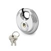 QWORK Disc Locks, 1 Pack Heavy Duty Steel Keyed Padlock