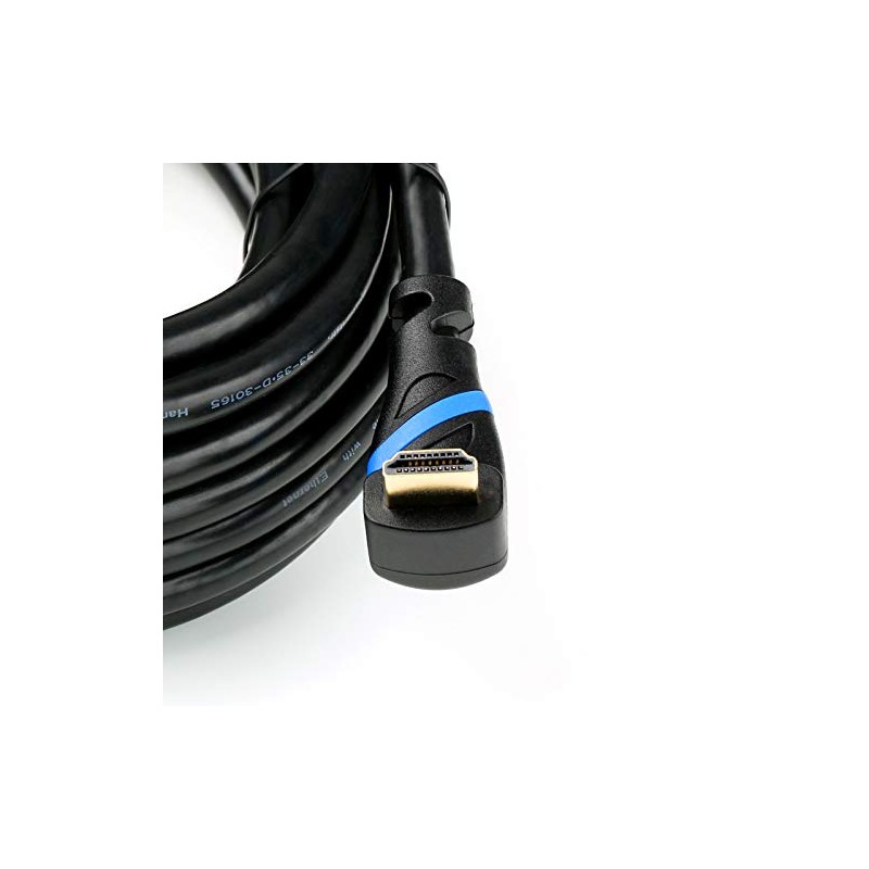 HDMI 2.0 Cable | 7.5 m | Black/Blue | Angled