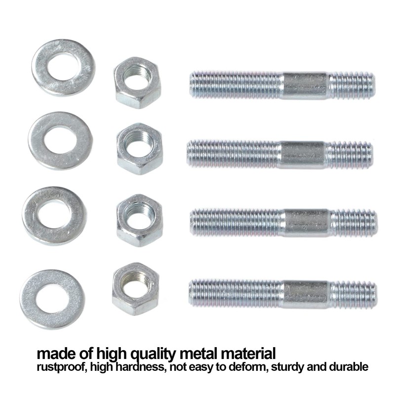 Pasamer Carburettor Stud Set, Carburettor Mounting Kit, High Hardness, Rustproof,
