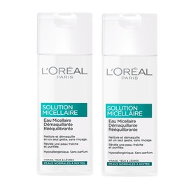 Solution Cleansing Water Cleansing Skin Normal to Combination Skin L 'Oréal Paris – Pack of 2