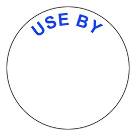 25mm Use by Food Labels - 1 Roll of 1,000 Labels