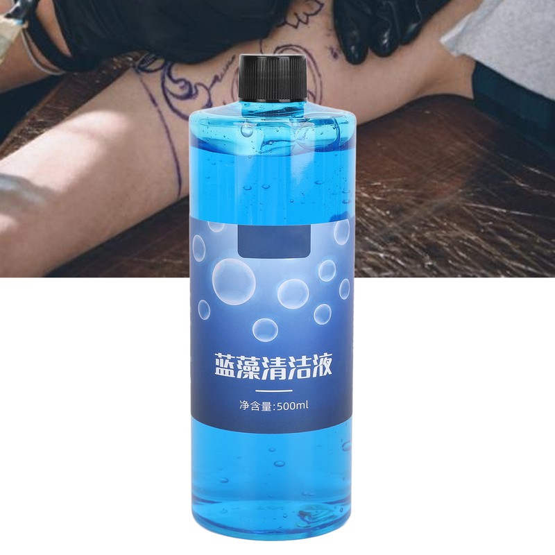 500ml Tattoo Cleaner Soap Highly Concentrated Tattoo Healing Aftercare Blue