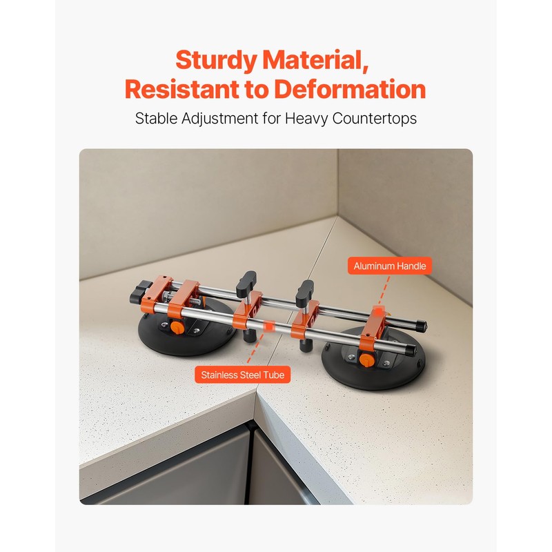 Happybuy 2-Pack Seamless Seam Setter with 6" Vacuum Suction Cups