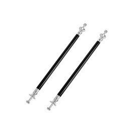 PARSLUCK 2Pcs Car 200mm Adjustable Front Bumper Lip Lever Splitter Support Rod Black Stable
