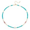 Cross Necklaces for Women Beaded Necklace Turquoise Beads Beaded Boho