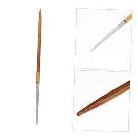 TOVINANNA 1pc Professional Stainless Steel Earwax Removal Tool Bamboo Handle Ear Cleaning Scraper for Comfortable Use and Ear Hair Removal