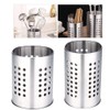 2 PCS Kitchen Utensil Organizer, Kitchen Stainless Steel Cooking Utensil