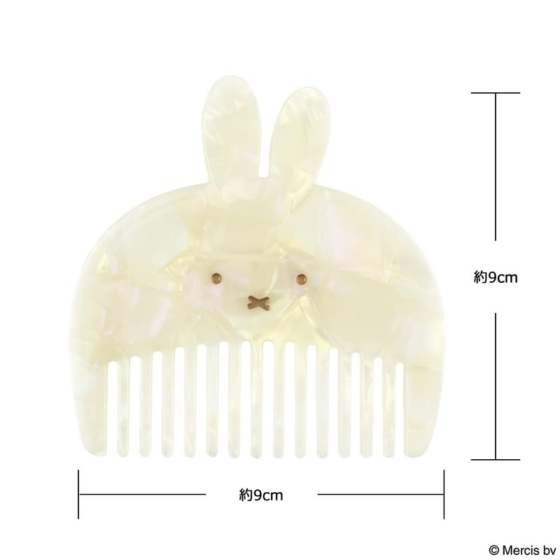 Dick Bruna MF46825 Die-Cut Comb, Miffy Comb, Comb, Brush, Acrylic,