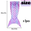ZoneYan Flannel Mermaid Blanket 145 x 55 cm, Mermaid Blanket
