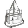 M MUNCASO Clear Tote Bag, Large Toiletry Bag Clear Crossbody