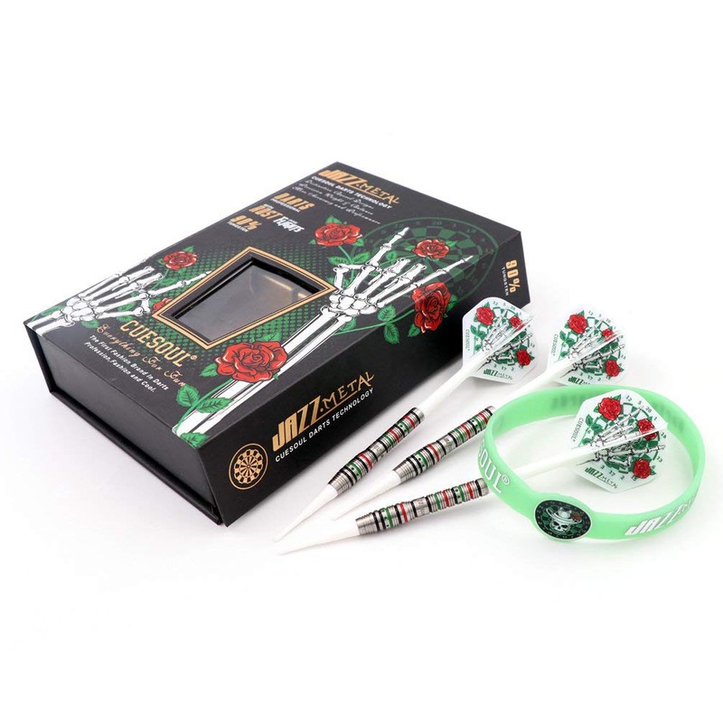 CUESOUL Jazz-Metal 19g Soft Tip 90% Tungsten Dart Set with