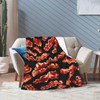 Novelty Bacon Food Flannel Throw Blanket Lightweight Soft Warm Bed