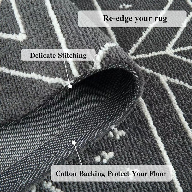 FUNORNAM 2Inch 5Yard Cotton Tufting Carpet Rug Binding Edge Bias