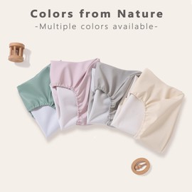 Vegan Leather Baby Changing Pad Covers for Girl, Boy, Waterproof & Wipeable Soft Diaper Changing Mat Cover.Fits Standard Changing Pads with Dimensions of 32" x 16".
