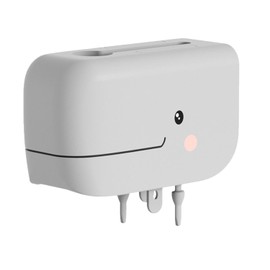 Lyfengdeam Baby Faucet Protective Cover Bath Spout Cover Faucet Baby Protector Tub Spout Protector for Kids Lovely Faucet Guard Bath Cover for Tub Faucet Cartoon Sink ChildChild Whale Corner Guard (gray)