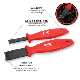 Performance Tool W944 Carbide Gasket Scraper Set (2 Pieces) - Efficient Residual Gasket Removal for Precision Work