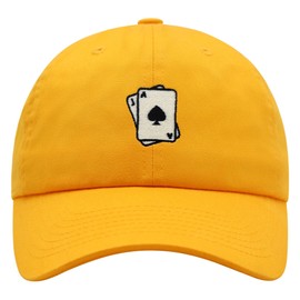 JPAK Blackjack Premium Dad Hat Embroidered Cotton Baseball Cap Card Casino Las Vegas Gold