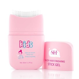 gowwim Nuevo Gel Para Cabello Y Palo De Acabado Para Niños Con Integración De Peine, Ingredientes Naturales Para El Control De Bordes Y Todos Los Peinados Claro