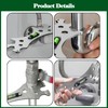 WYRGQIQN Shower Key Tool, Special Self Levelling Curved Angle Wrench,