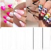 36 Sheets 1485 PCS French Tip Guide 4 Designs Self-Adhesive