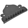 Mandolin Tailpiece Black 8-String Screws Triangular Parts Musical Instrument Accessories
