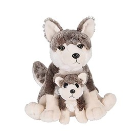 Rhode Island Novelty 12" AND 6" BIRTH OF LIFE WOLF PLUSH