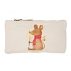 Mr. & Mrs. Panda Christmas Mouse Make-Up Bag, White, Hand