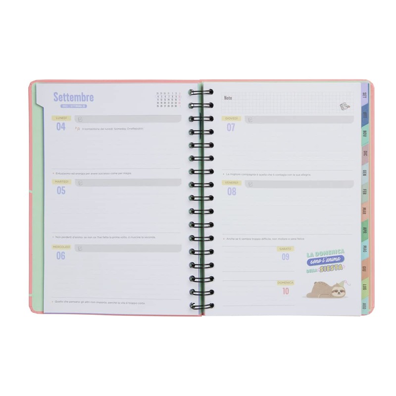 Mr.Wonderful - Teen School Diary 2023-2024 Weekly Pink - Make