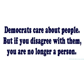 GOP Anti Democrat Anti Democratic Party Bumper Sticker Funny
