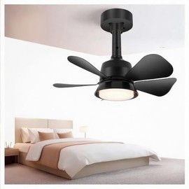 vilicert Ceiling Fans with Lights and Remote, 3000-6000K Dimmable LED Fan Light, 3 Wind Speeds, Modern Flush Mount Ceiling Fans for Bedroom