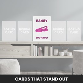 Funny Nanny Birthday Card - You Croc! The Laugh-Out-Loud Happy Birthday Nanny Card