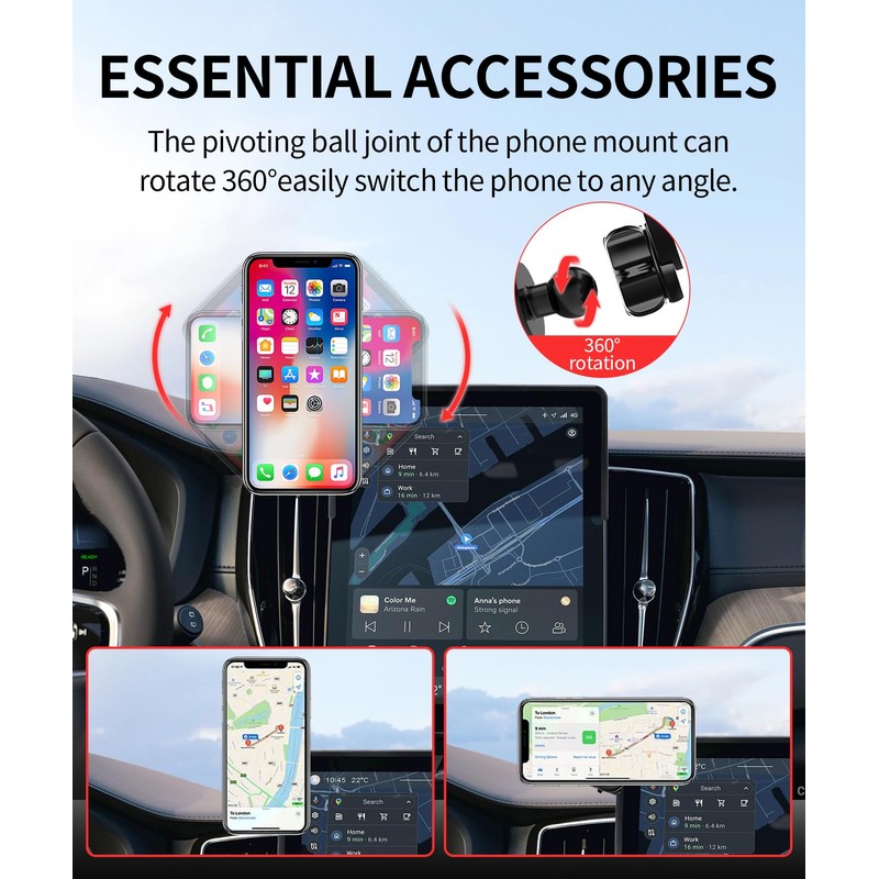 Car Phone Holder for 2025-2026 Volvo XC60 Volvo XC90 Accessories