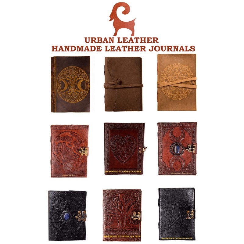 URBAN LEATHER Wolf & Tree Vintage Old Journal for Men