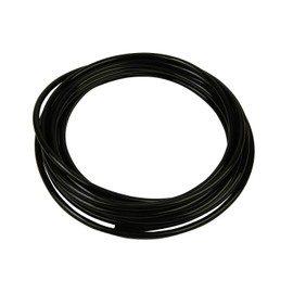 SK11 TU0604B-5 Polyurethane Tube Outer Diameter 0.2 inch (6 mm), Length 16.4 ft (5 m), Black for Air Piping