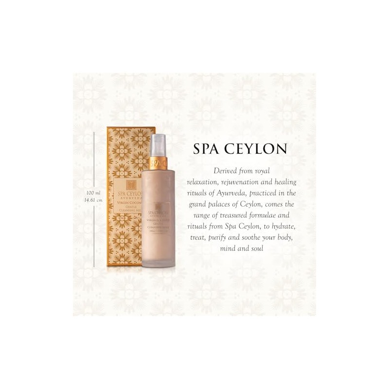 Spa Ceylon Coco Virgen - Leche Limpiadora Suave 3,38 Onzas