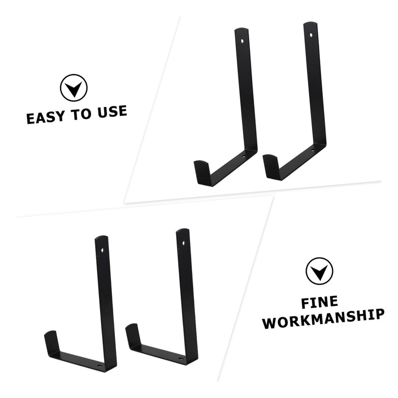 Levemolo 1 Pair Flowerpot Racks Wall Planter Hooks for Use