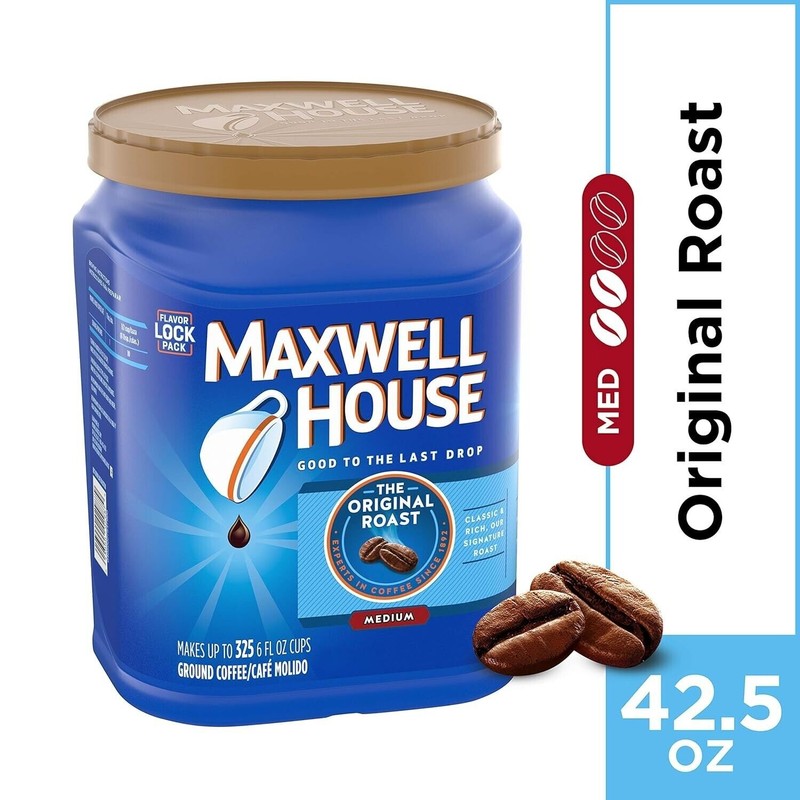 Maxwell House Original Medium Roast Ground Coffee 42.5 oz Canister