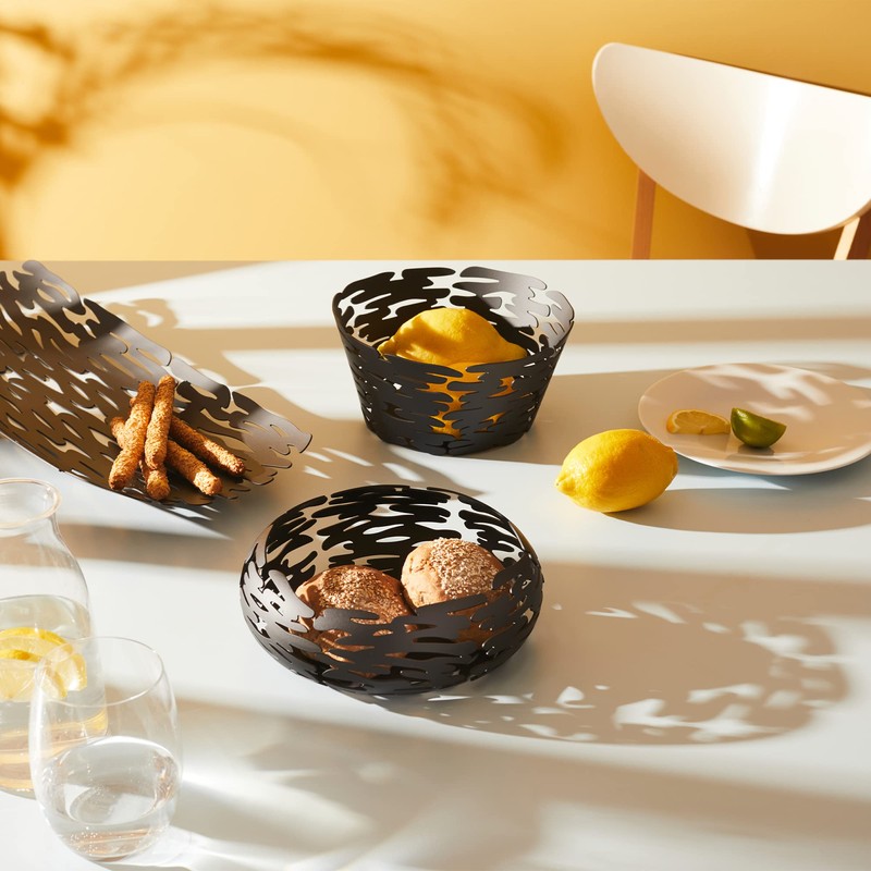 Alessi Barket BM10/21 Design Basket Bowl with Openwork Decoration, 18/10