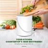 Utopia Kitchen Compost Bin for Kitchen Countertop, 1.3 Gallon Compost