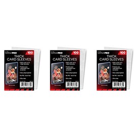 Ultra Pro Thick Card Sleeves for Thick Jersey or Memorabilia Sports Trading Cards by Topps 3 Pack