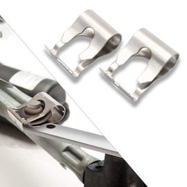 Clip De Reparación De Varillaje De Limpiaparabrisas,Universal 1 Par De Limpiaparabrisas Plateado Motor Varillas De Varillaje Kit De Clip De Reparación De Articulación De Brazos